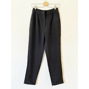 SHEIN Size S Women's Tapered Trousers Pants High Rise Pocket 27" Inseam Black